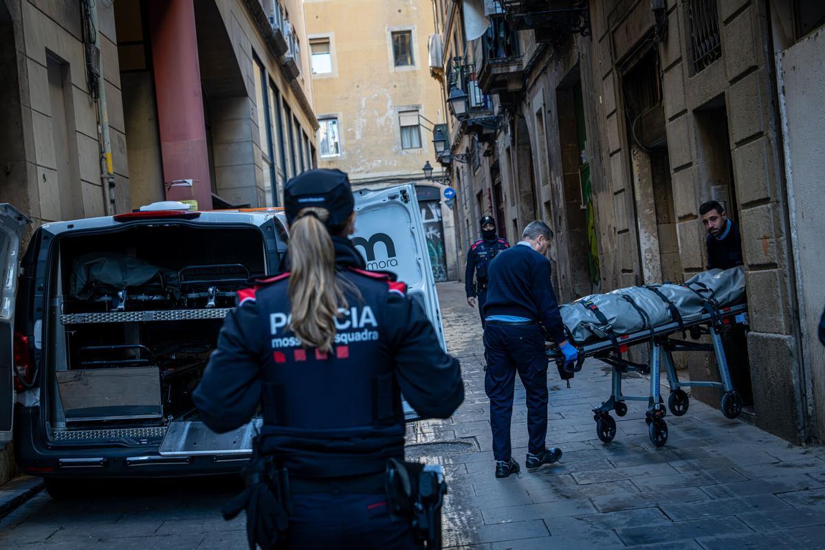 Apunyalament mortal al Raval el 2025.