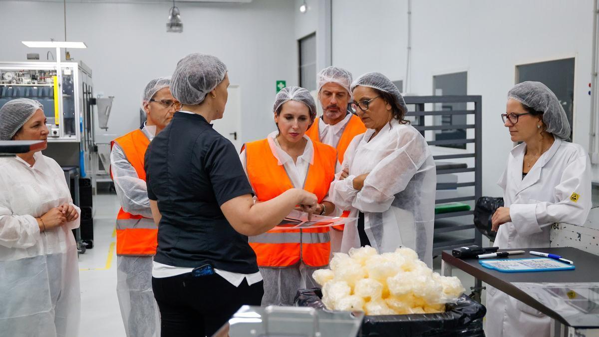 Lorenzana, durante su visita a Valver.