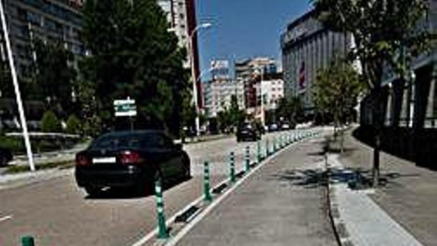 Tramo de carril bici en Salgado Torres.