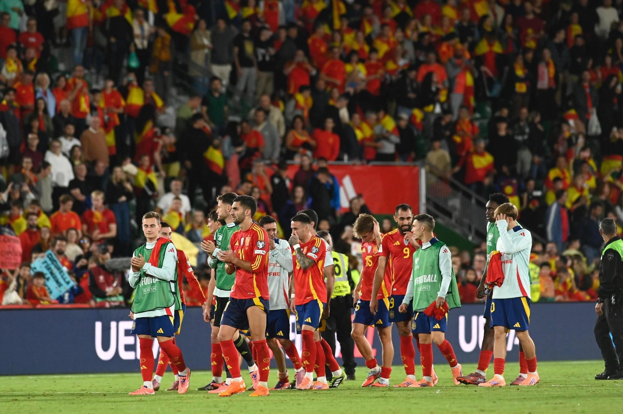 España - Georgia, en imágenes