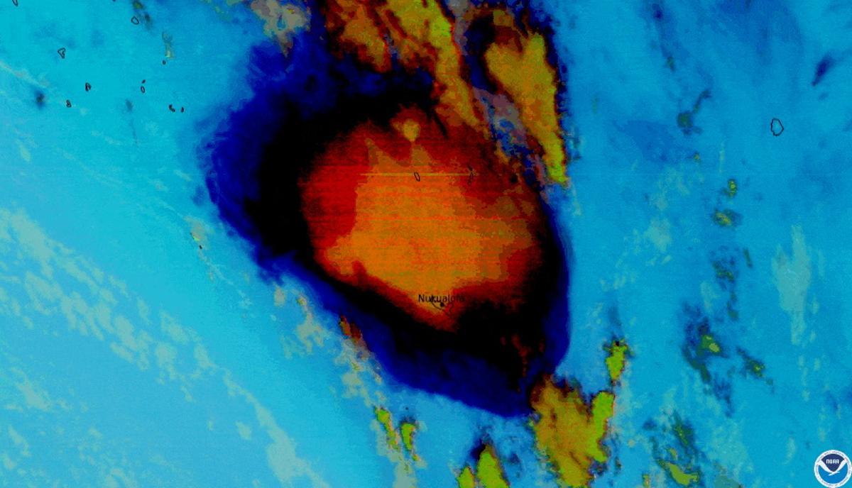 Erupción del volcán Hunga Tonga-Hunga Ha’apai.