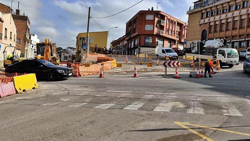 L&#039;obra de la nova rotonda de Navarcles ja està en plena marxa