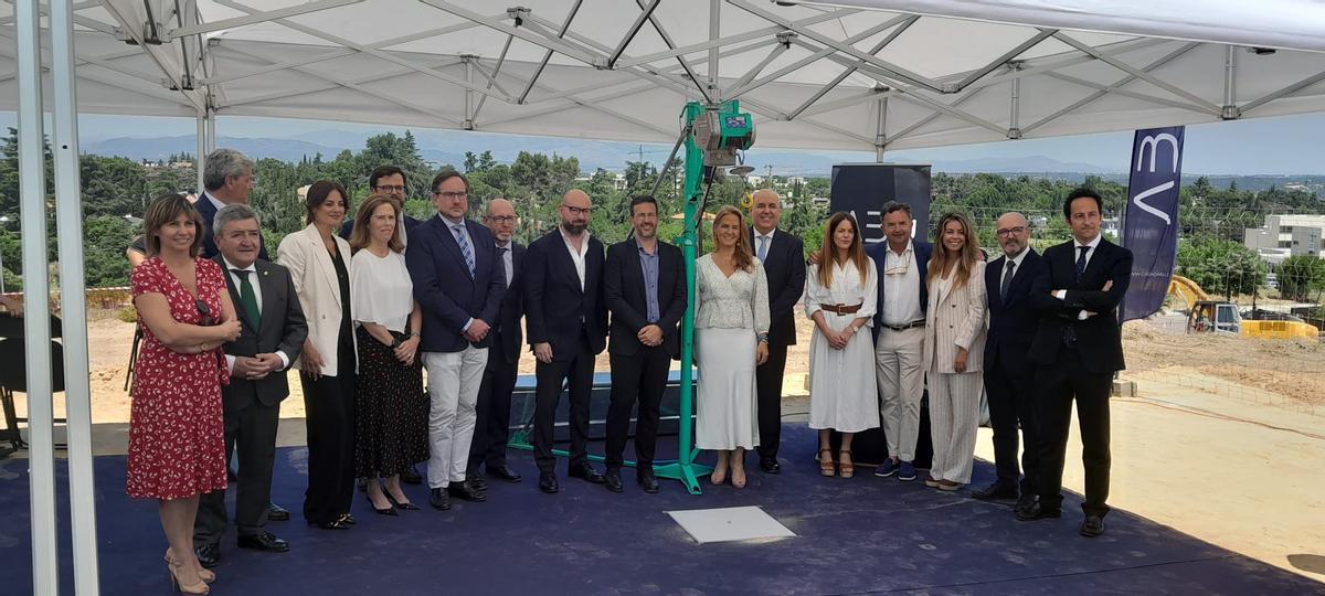 Acto de primera piedra de la nueva promoción de Grupo ABU en Madrid.