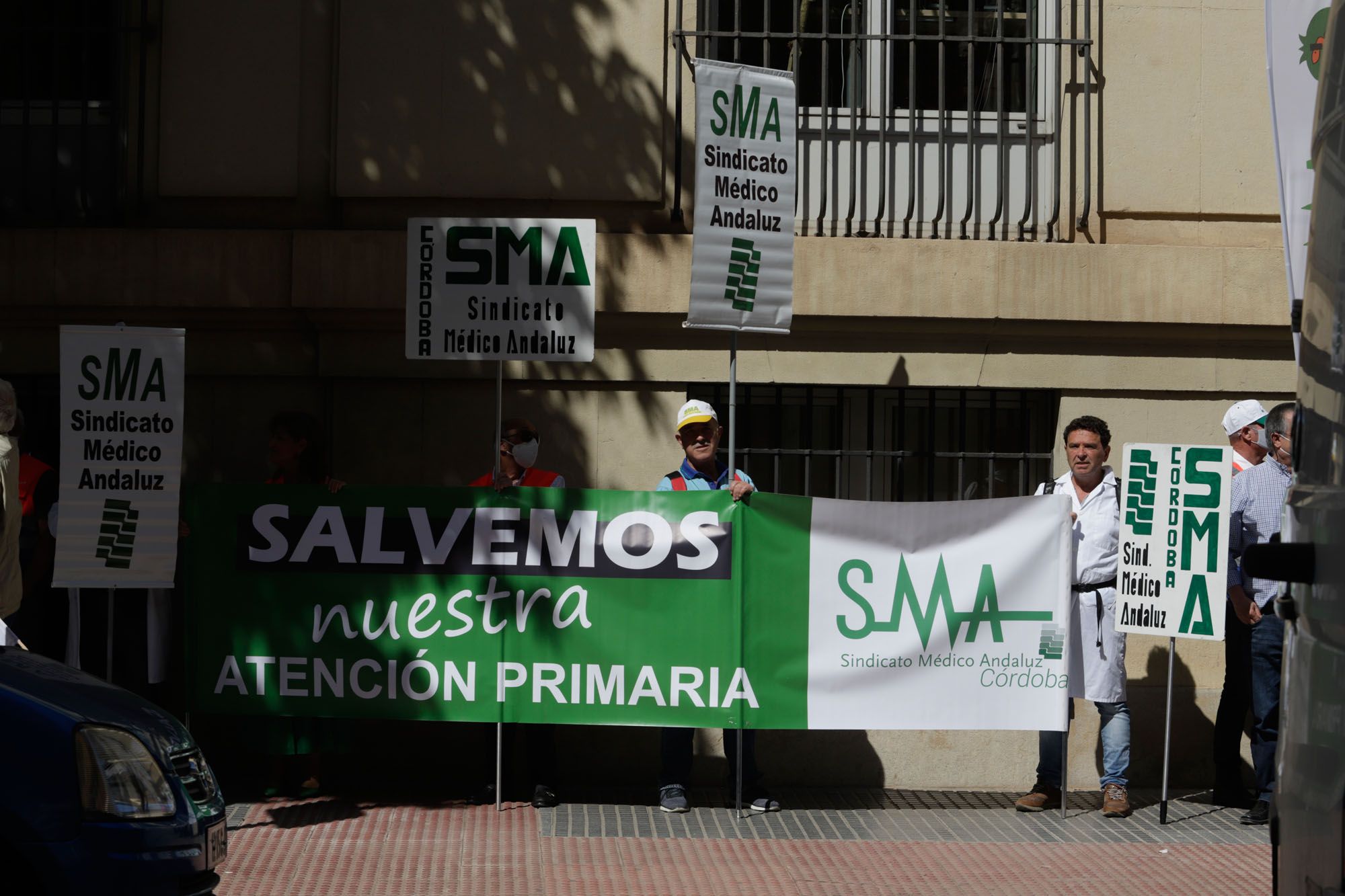 Concentración del Sindicato Médico de Málaga en favor de la Atención Primaria