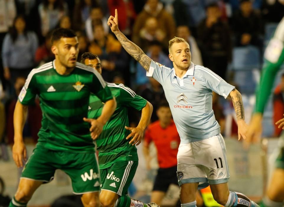 Un gol de Pablo Hernández le vale al Celta para firmar las tablas ante los verdiblancos, que se habían adelantado por medio de N''''Diaye