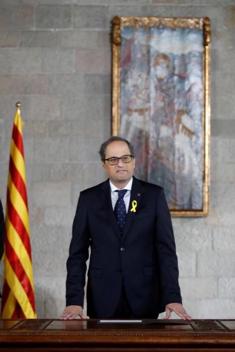 Torra pren possessió com a 131è president de la Generalitat