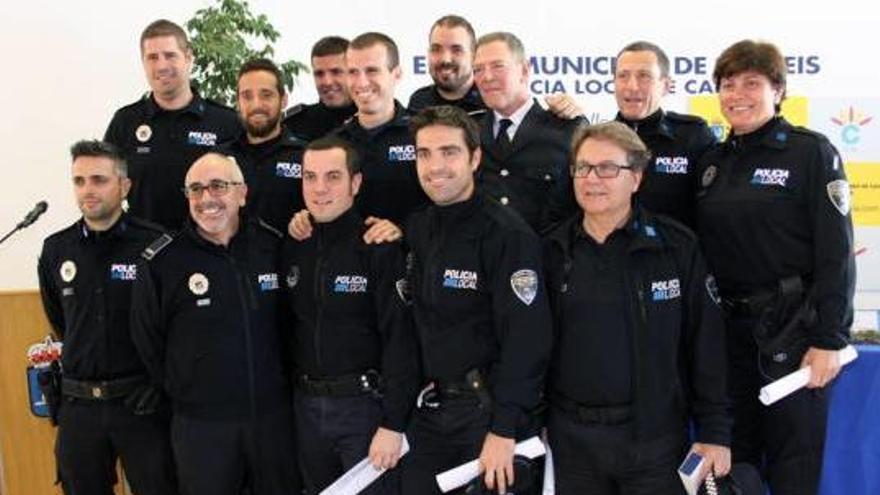 Agentes de la Policía Local de Calvià.