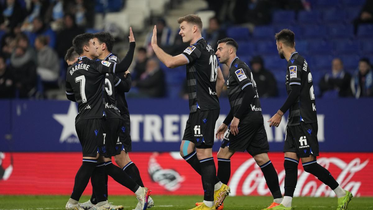 La Real Sociedad venció por 2 a 3 ante el Espanyol