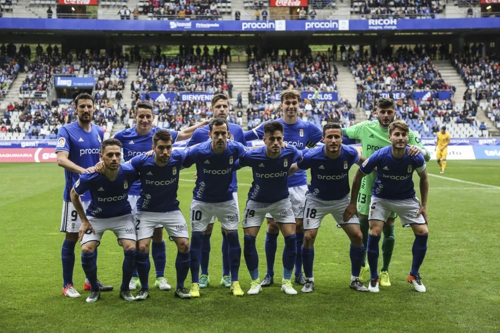 El partido entre el Real Oviedo y el Alcorcón, en imágenes