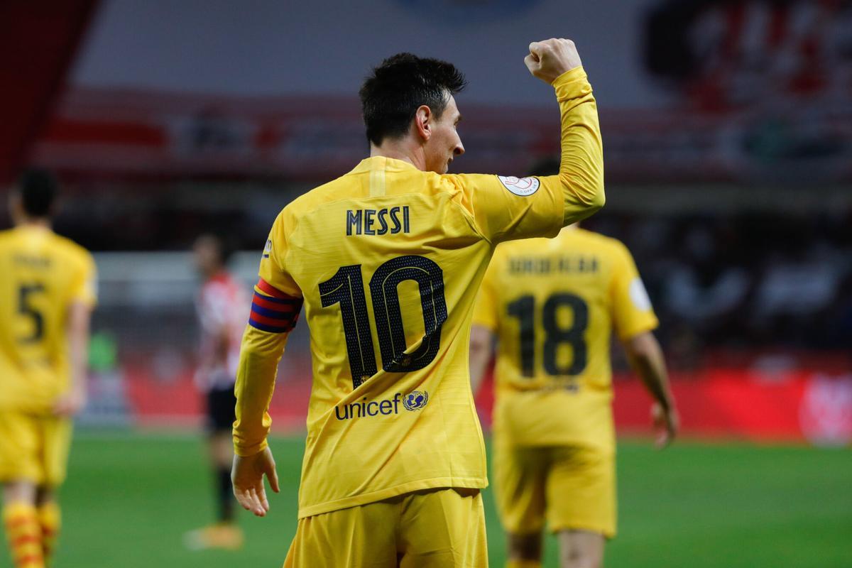 Leo Messi, con el FC Barelona