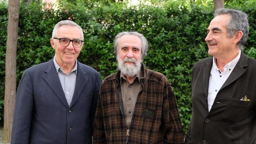 José Lebrero, Isidoro Valcárcel y Alfredo Viñas, ayer en el Museo Picasso.