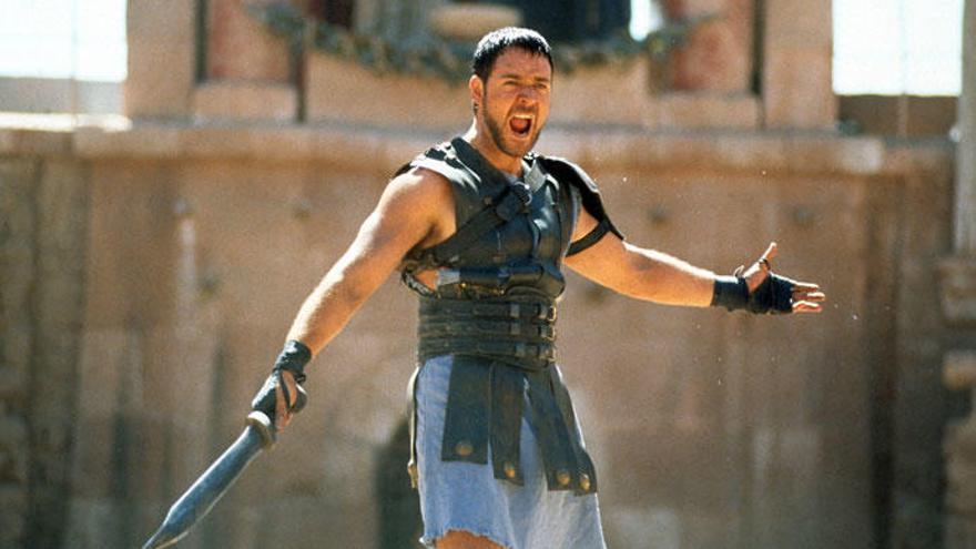 Russell Crowe interpreta a Máximo en &#039;Gladiator&#039;.