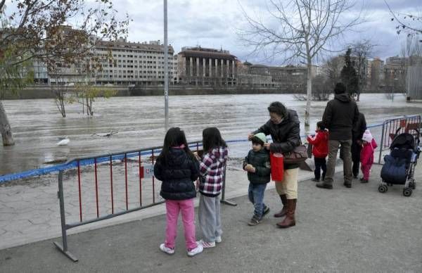 Fotogalería: La crecida del Ebro a su paso por Zaragoza