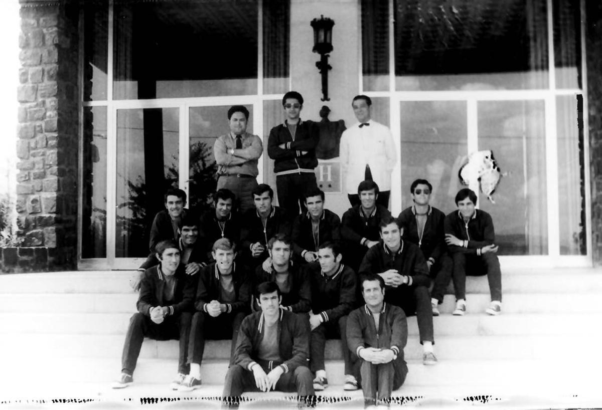 Varios jugadores del Córdoba CF de aquella 1970-71, concentrados en Andújar, en los días previos a su encuentro frente al Hércules.