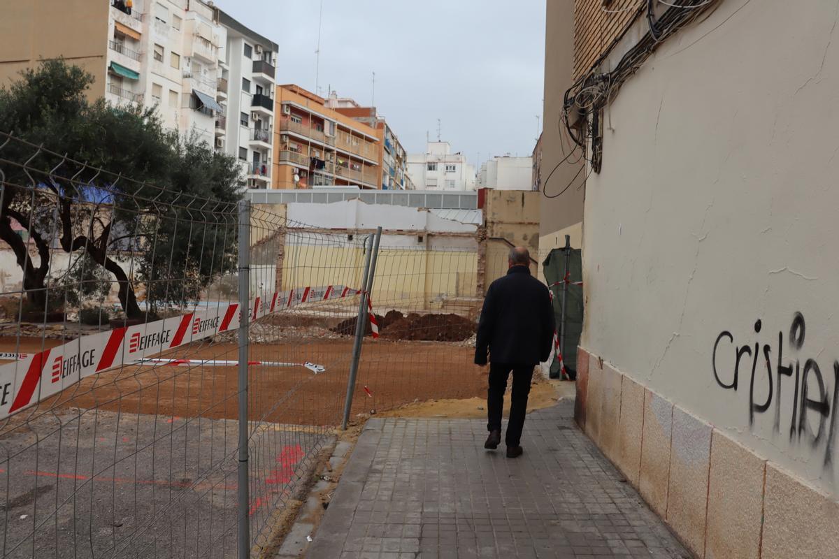 Así marchan las obras en el "agujero de la vergüenza" de Orriols