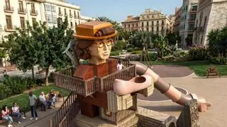 Hispanitas recicla 7.000 kilos de calzado para levantar el "pequeño Gulliver" de Petrer