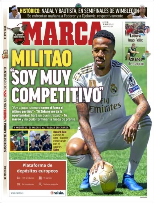 Portada MARCA jueves 11 julio 2019