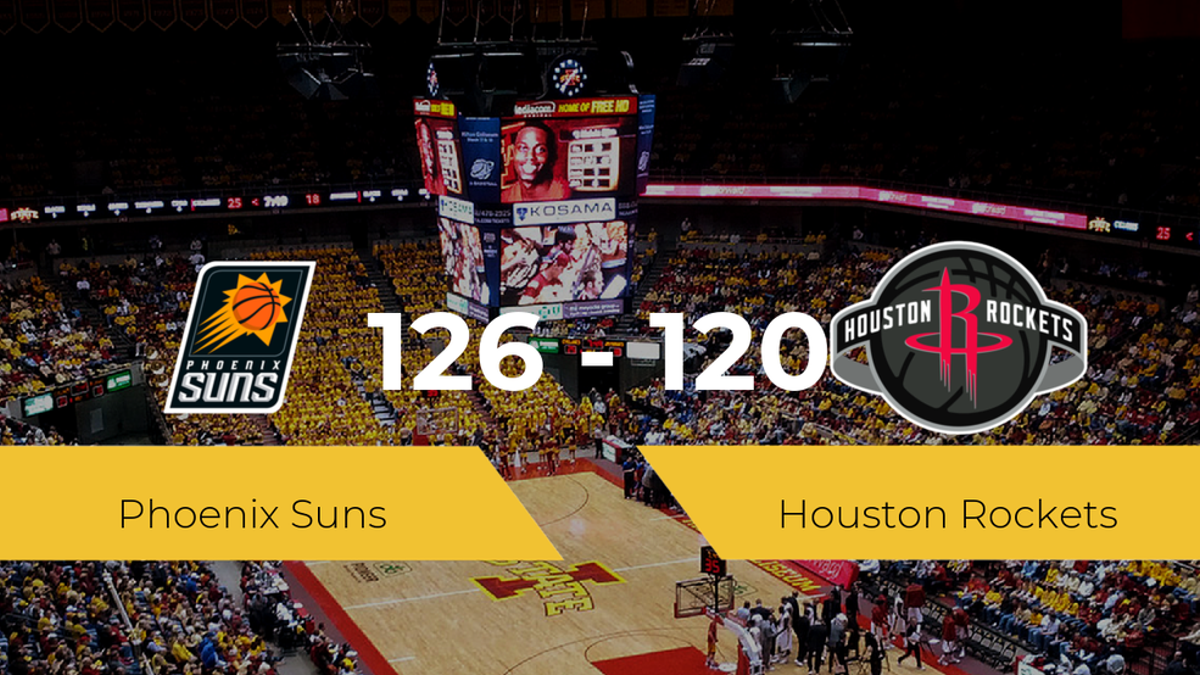 Victoria de Phoenix Suns ante Houston Rockets por 126-120