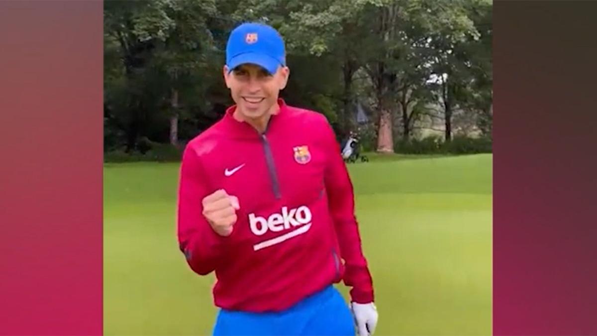 ¡Piqué y Riqui Puig disfrutan de la tarde libre jugando al golf!