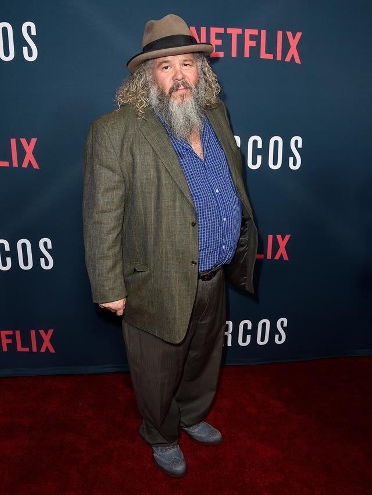 Mark Boone Junior, en el preestreno de la segunda temporada de Narcos.