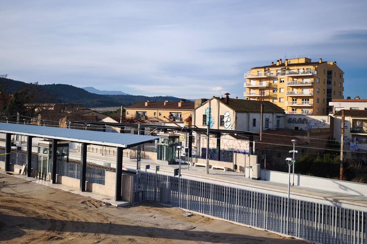 L'estació de Celrà, remodelada