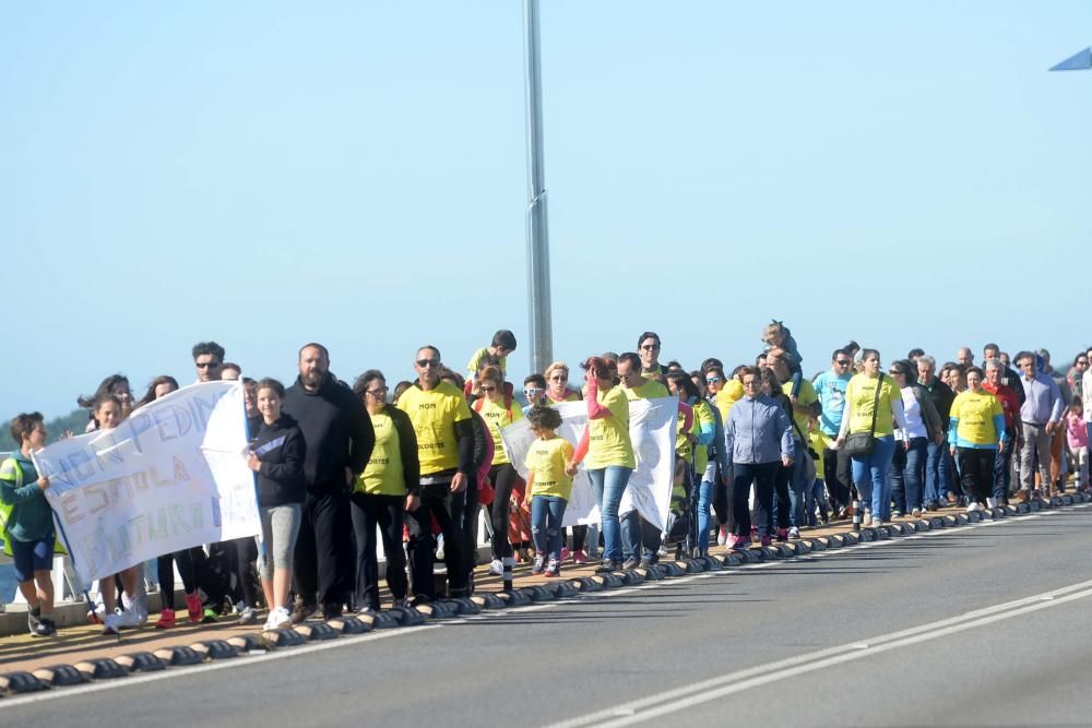 Protesta educación A Illa