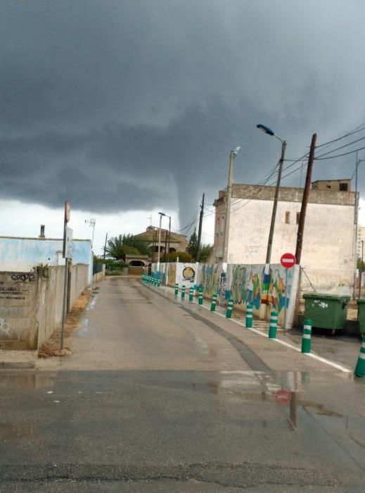 El espectacular tornado marino en Sueca