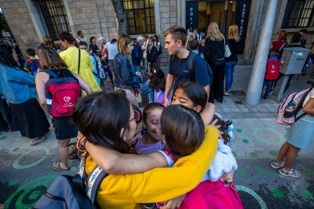 Vuelta al cole en la Escola Pia Sant Miquel de Barcelona