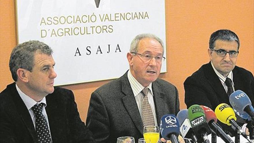 AVA-Asaja reprueba la inacción de Mollà ante la «emergencia agraria»