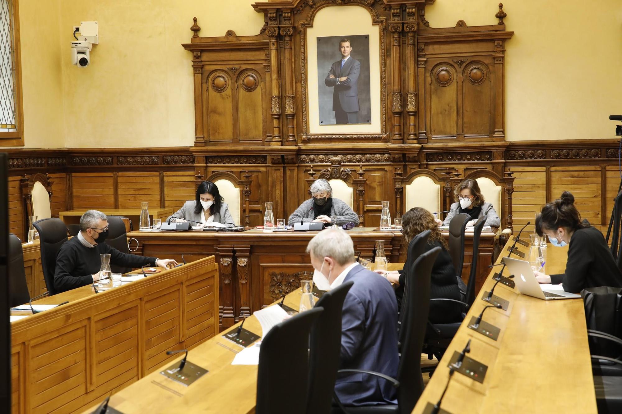 Pleno municipal de enero en el Ayuntamiento de Gijón.