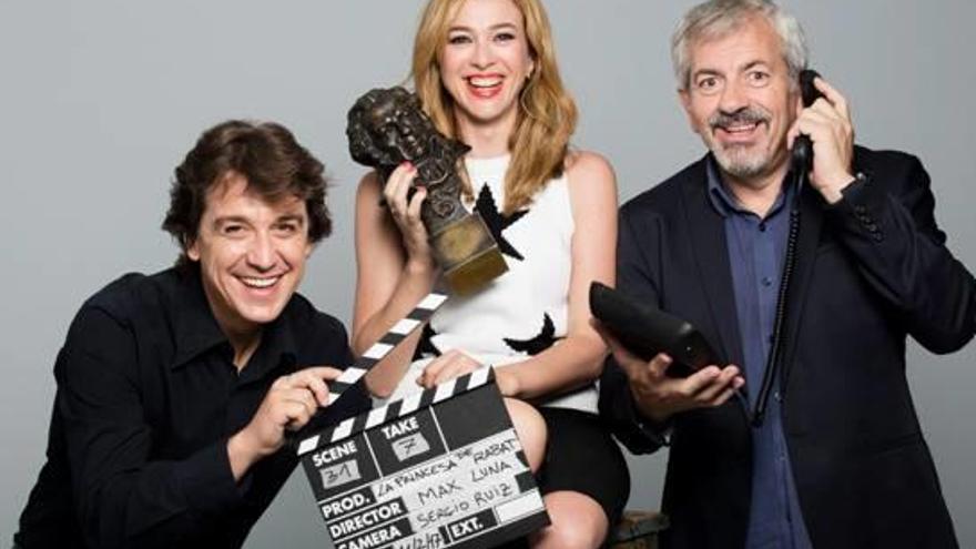 Javier Veiga, Marta Hazas y Carlos Sobera.