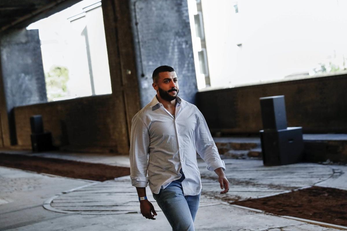 LONDON, ENGLAND - JUNE 08: Designer Khalid bin Sultan Al Qasimi walks the runway at the Qasimi show during London Fashion Week Men’s June 2019 on June 08, 2019 in London, England. (Photo by John Phillips/BFC/Getty Images for BFC)