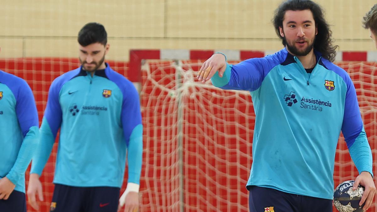 Frade y Fàbregas, la pasada temporada en un entrenamiento