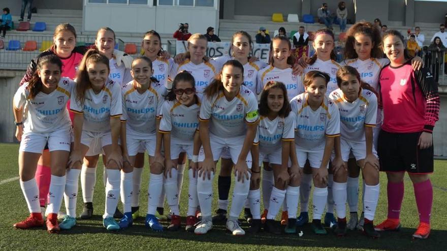 Todas las componentes de la selección murciana infantil.