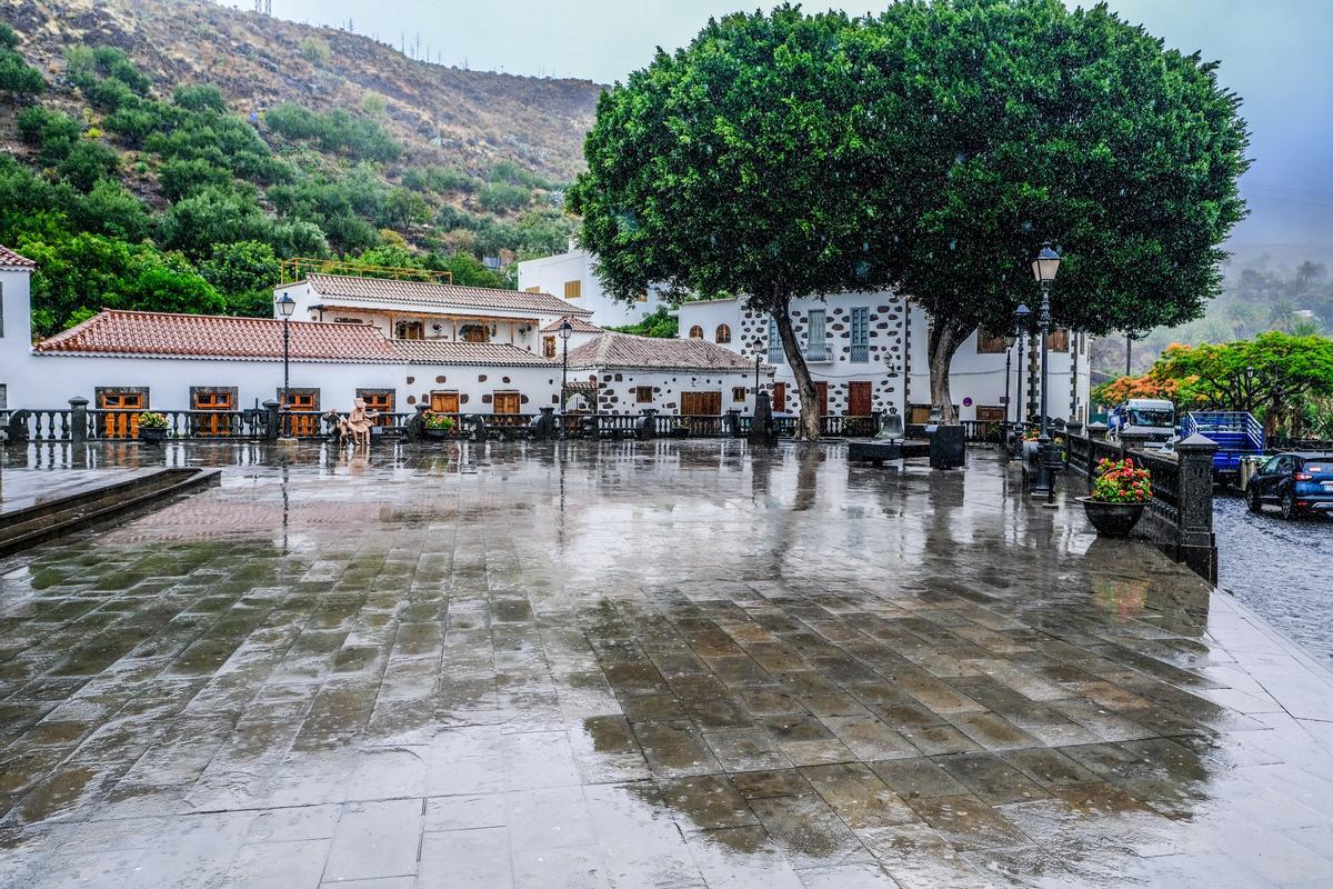 Las lluvias de la borrasca Óscar en Santa Lucía y San Bartolomé de Tirajana
