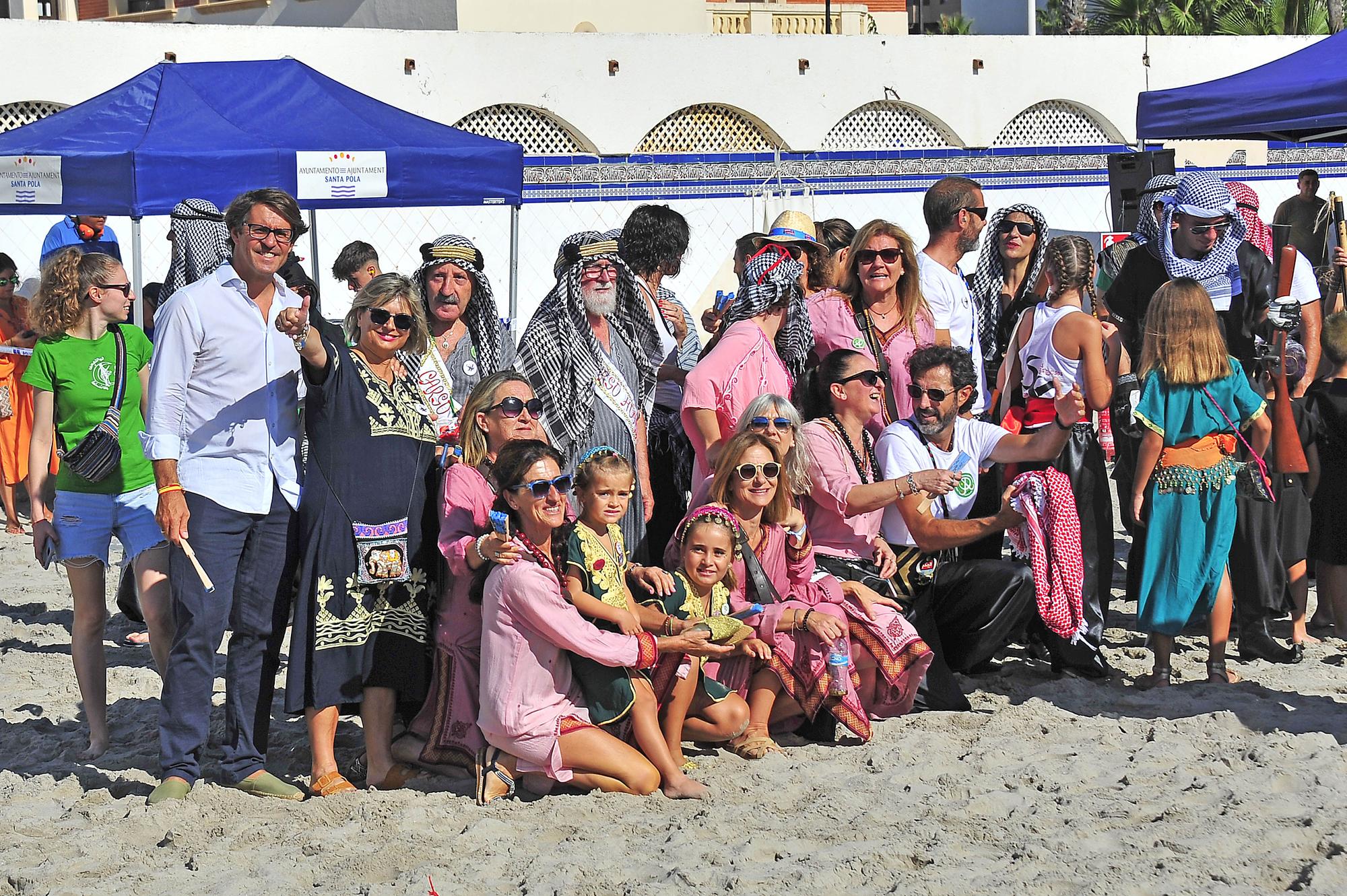 FIESTAS SANTA POLA. Asalto moro en la playa de Levante.