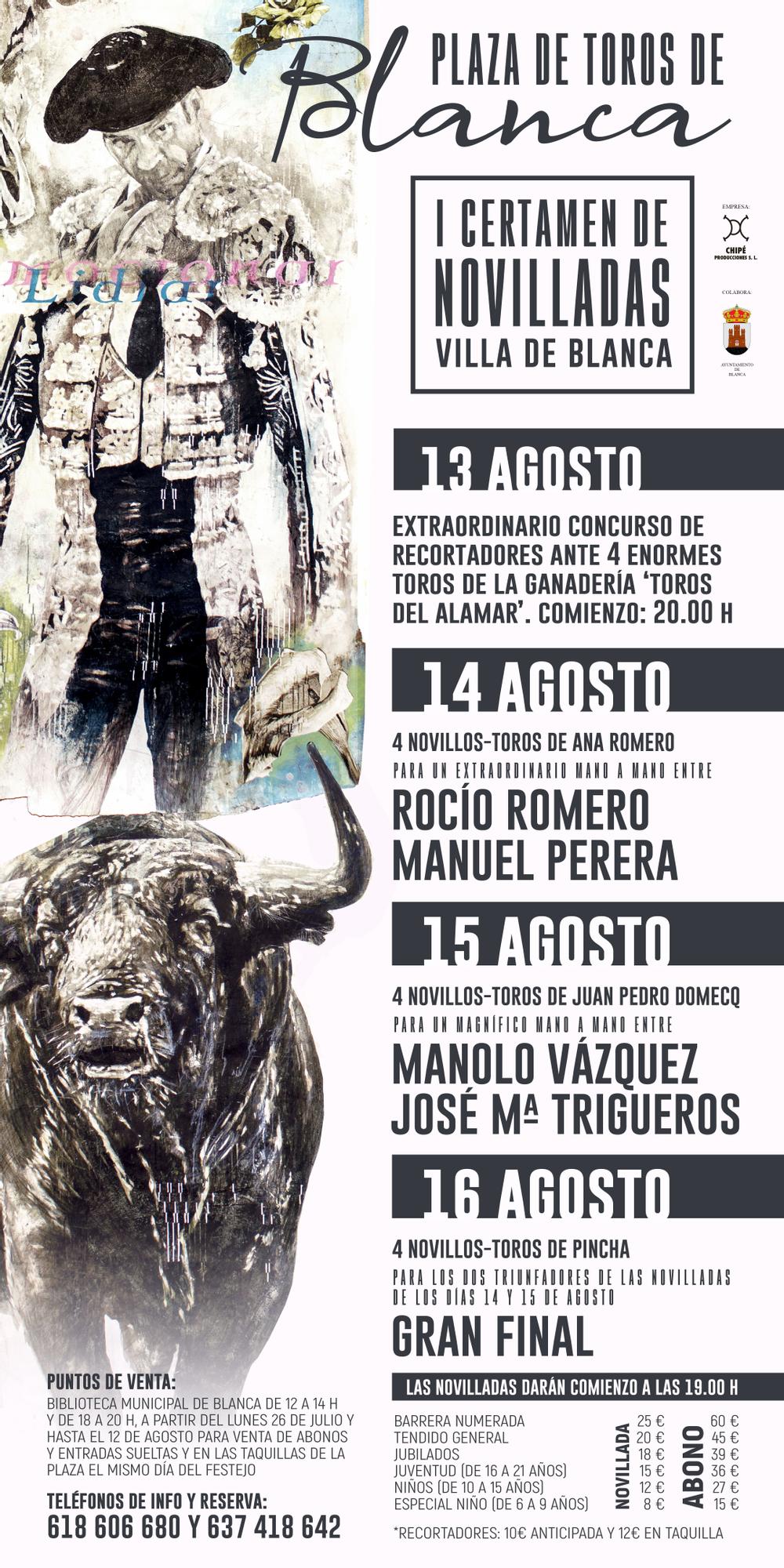 Cartel de la feria de Blanca 2021