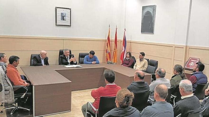 Visita del consejero de Desarrollo Rural y Sostenibilidad de la DGA