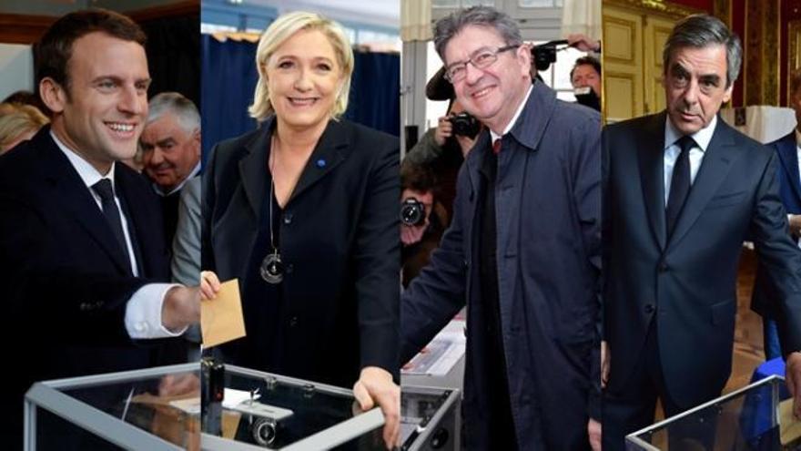 Macron, Le Pen, Fillon y Mélenchon se lo juegan todo en las presidenciales