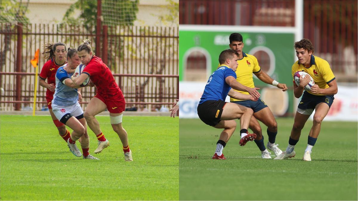 Dos instantes del torneo celebrado este fin de semana en Elche