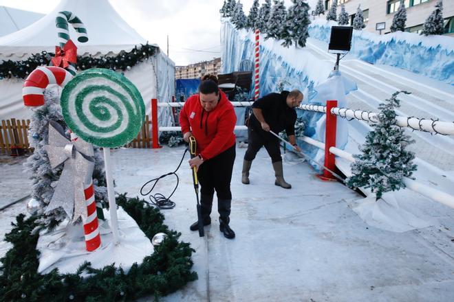 Así serán la pista de hielo y las atracciones del "solarón" que mantendrán los precios