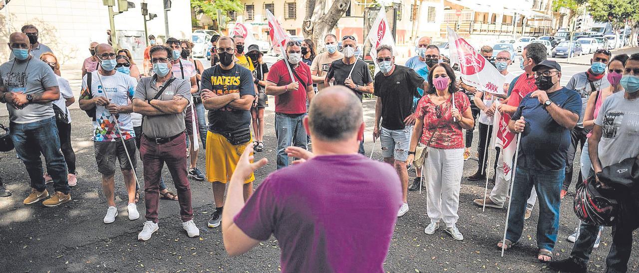 Una de las últimas protestas de los trabajadores de JSP.