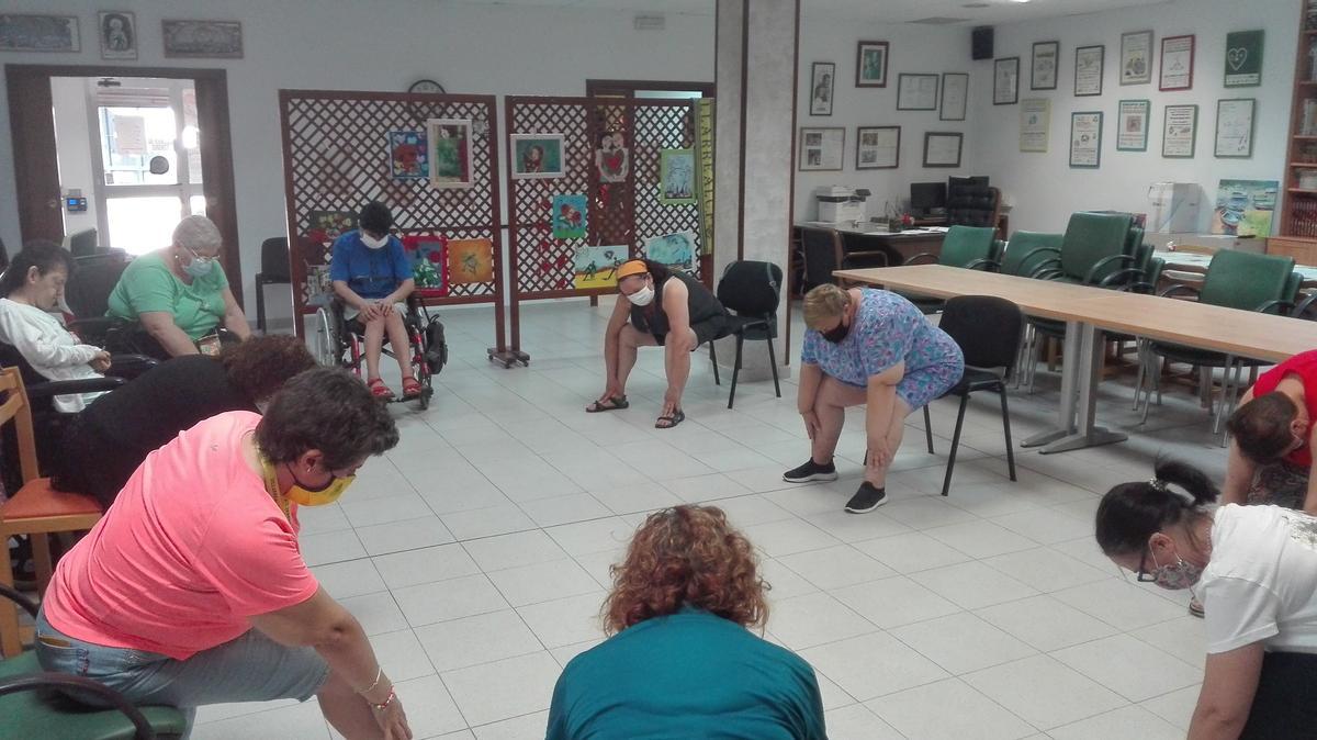 Uno de los talleres que realizan en Acudim.