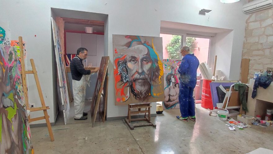 Xavi García y Joan Castejón muestran su pintura conjunta en Suiza