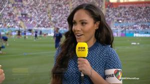 Alex Scott, durante el partido Inglaterra-Irán.