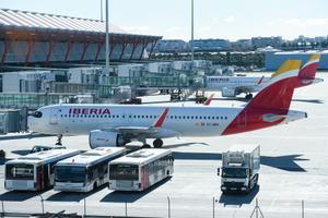 Aeropuerto de Barajas, en Madrid.