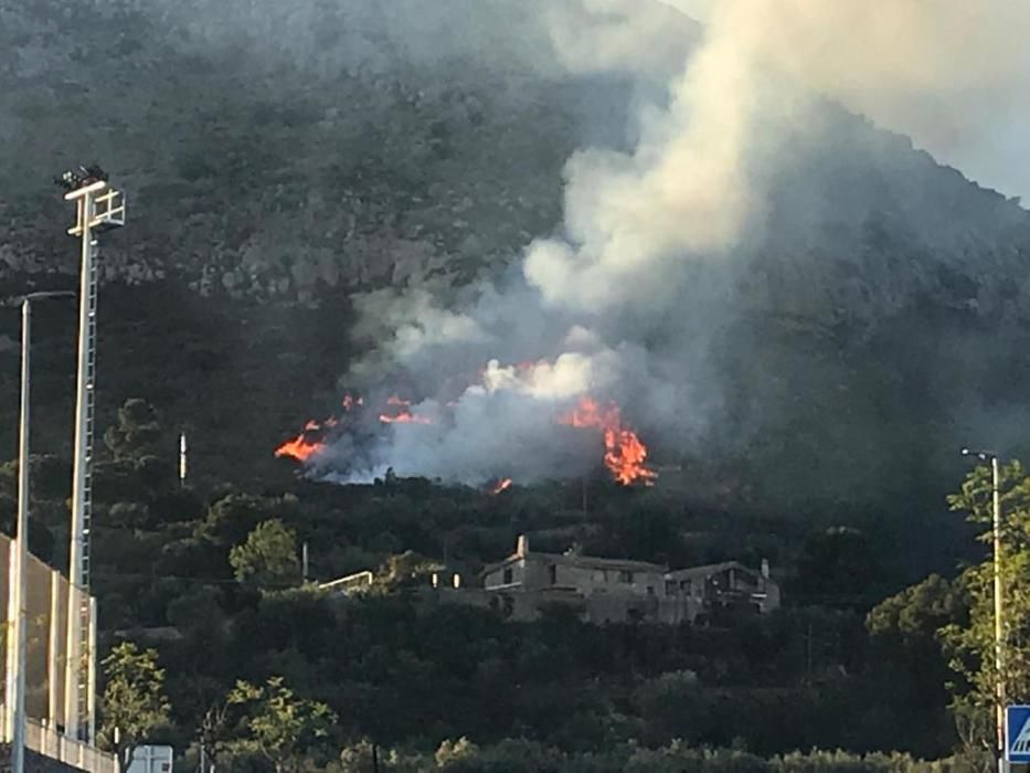 Incendi al Castell del Montgrí