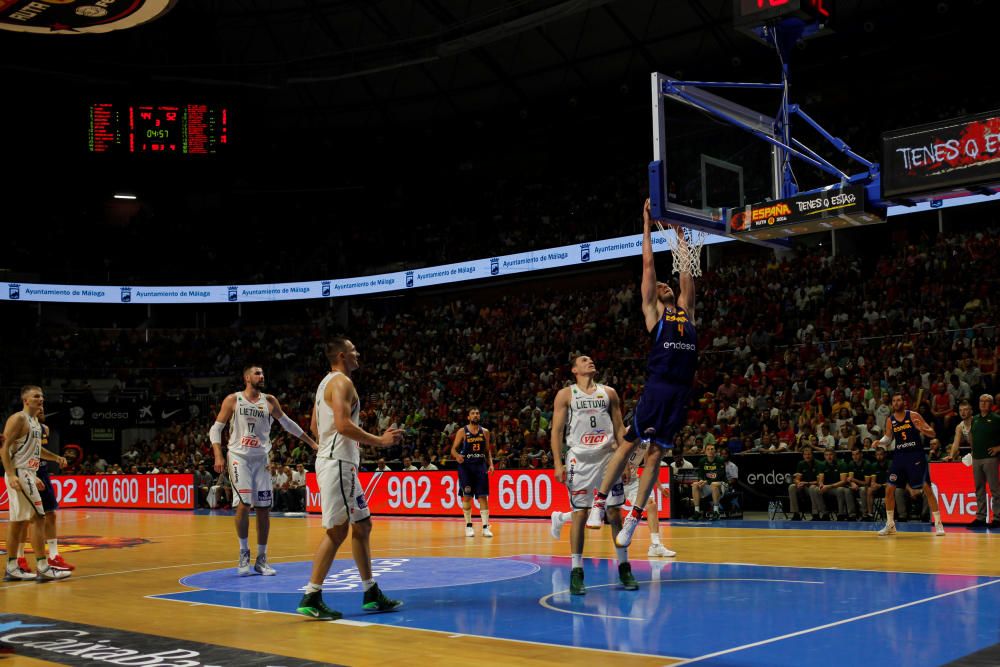 Spain's Gasol dunks to score a basket against ...