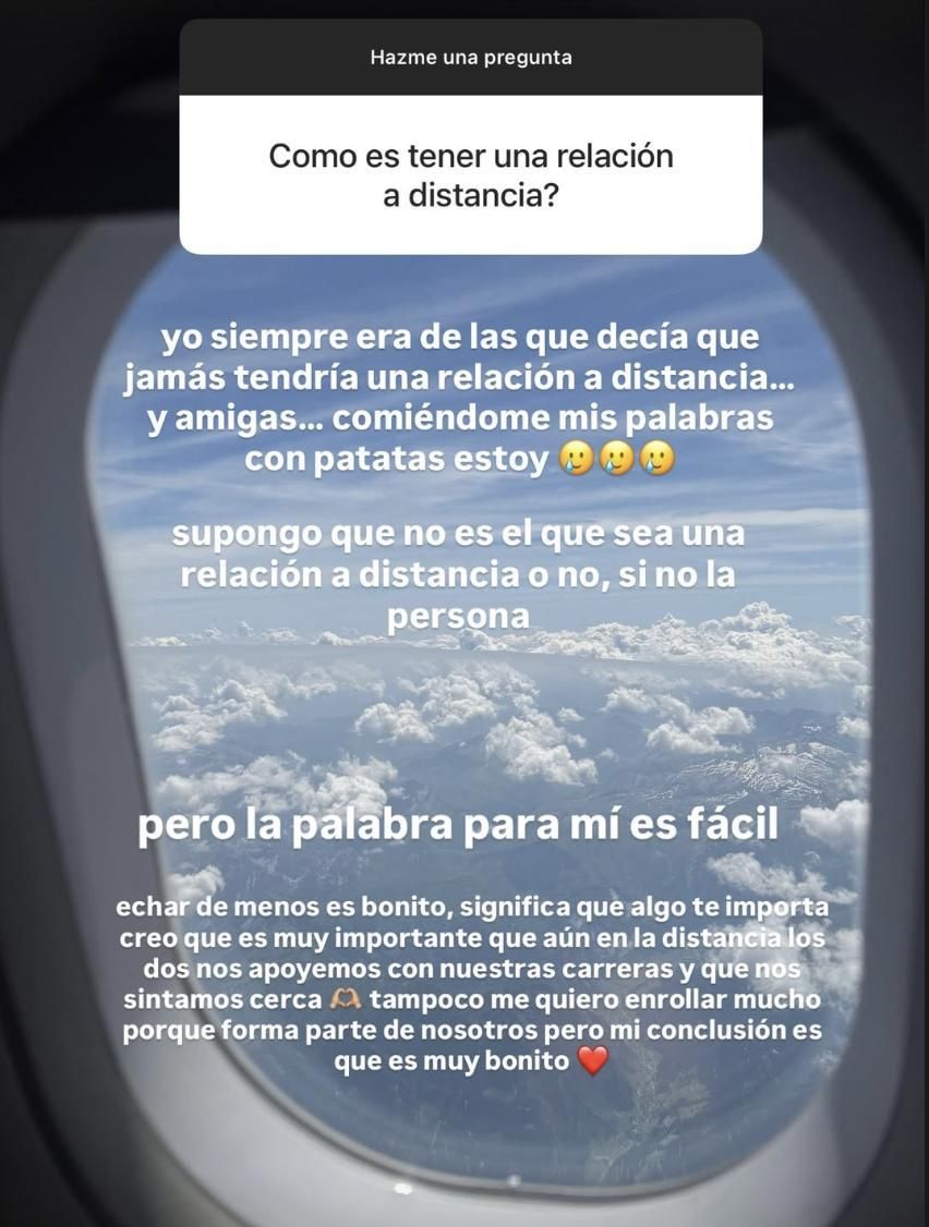 Laura Escanes ya no piensa igual que antes sobre las relaciones a distancia