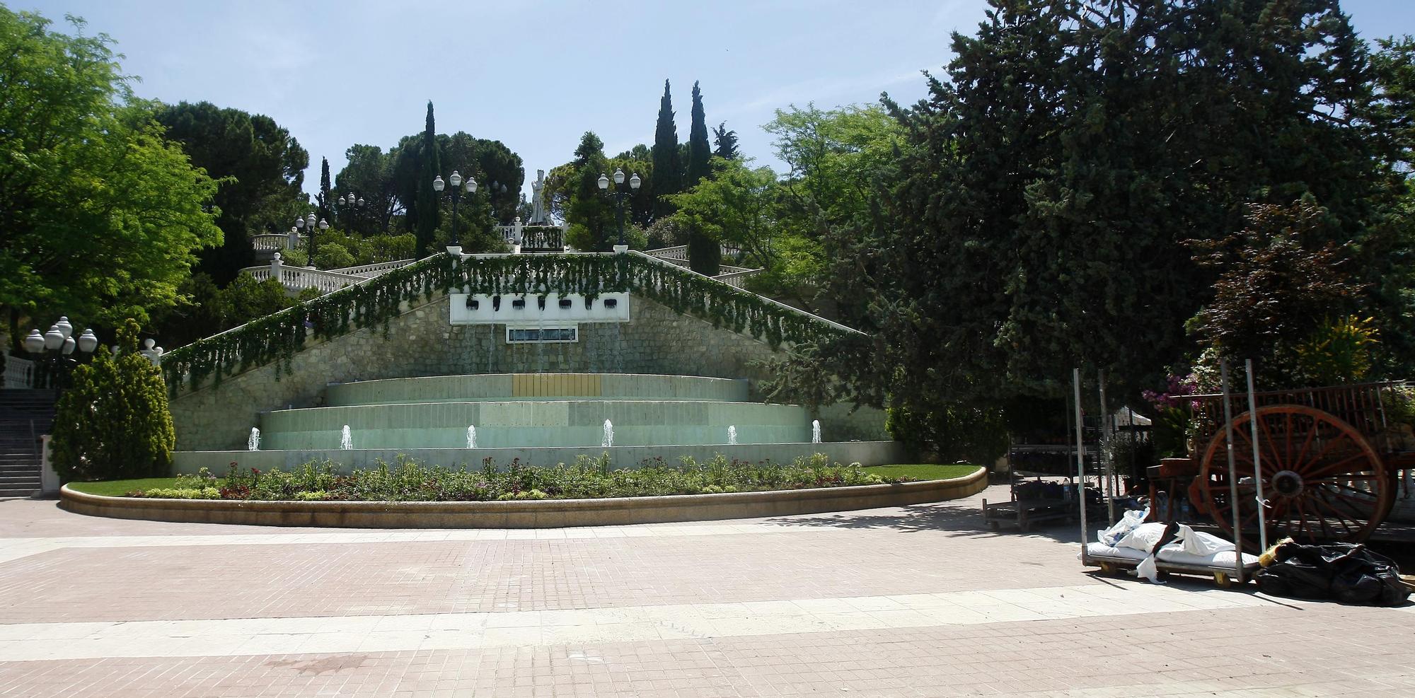 Así se prepara el Parque Grande para inaugurar el festival ZGZ Florece